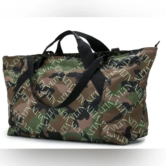Valentino Garavani VLTN Camouflage-print Holdall Bag - Picture 2 of 12